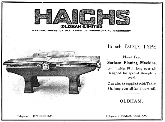 Haighs Of Oldham: Manufacturers Of Machine Tools 1918            