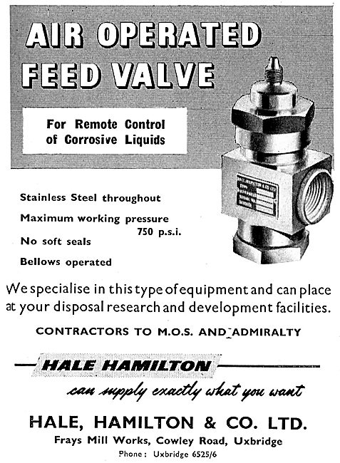 Hale Hamilton & Co - Feed Valve                                  