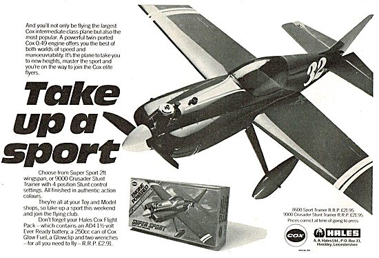 Hales Cox Model Aircraft - Take Up A Sport                       