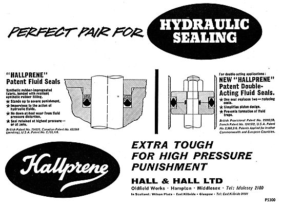 Hall & Hall - Hallprene High Pressure Fluid Seals For Aircraft   