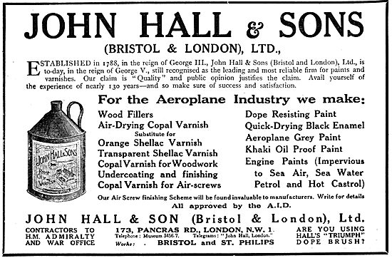 John Hall & Sons. Halls Paints, Varnishes & Painting  Accessories