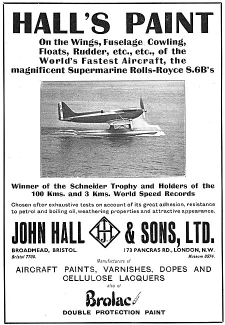 Hall's Aircraft Paints - Brolac                                  