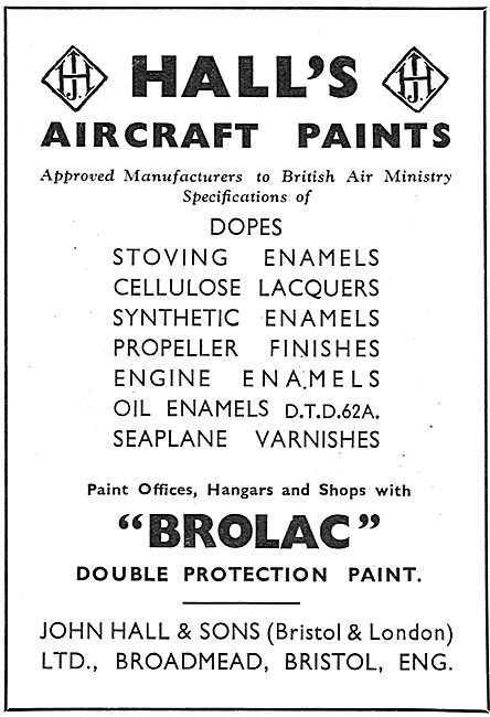 Halls Aircraft Paints & Finishes - Brolac                        