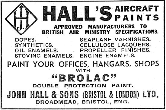 Halls Aircraft Paints & Finishes - Brolac                        
