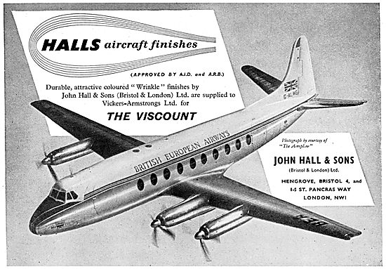 John Hall & Sons - Halls Aircraft Finishes                       