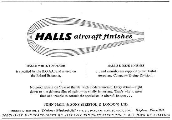 John Hall & Sons - Halls Aircraft Finishes                       