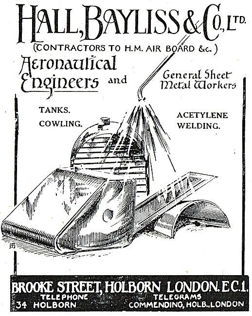 Hall Bayliss & Co - Aeronautical Engineers & Sheet Metal Workers 