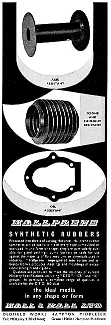 Hall & Hall - Hallprene Synthetic Rubber Products                