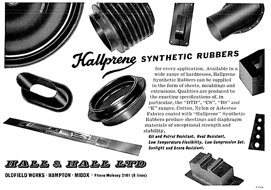 Hall & Hall - Hallprene Synthetic Seals For High Pressure Systems