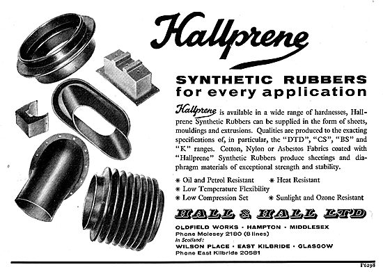 Hall & Hall - Hallprene Synthetic Seals For High Pressure Systems