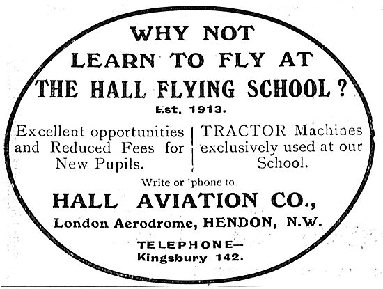 Leran On Tractor Machines At The Hall School Of Flying Hendon    