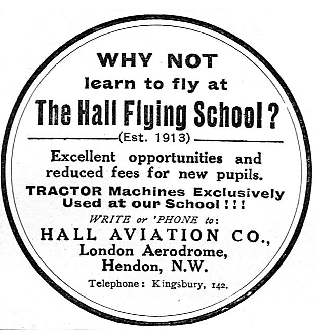 Excellent Opportunities At The Hall School Of Flying             