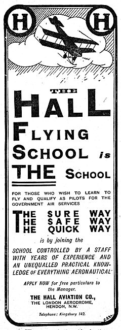 The Hall School Of Flying - 1915                                 