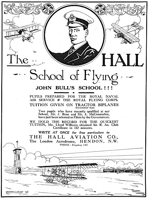 The Hall School Of Flying - Hall Flying School Hendon            