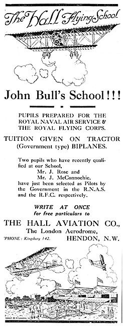 The Hall School Of Flying - Hall Flying School Hendon            