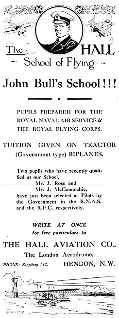 The Hall School Of Flying - Hall Flying School Hendon            