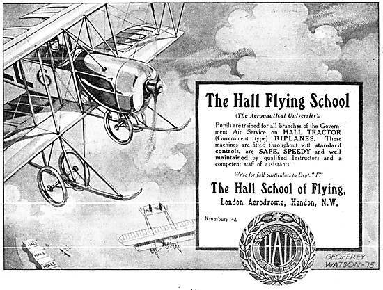 The Hall School Of Flying - Hall Flying School Hendon            