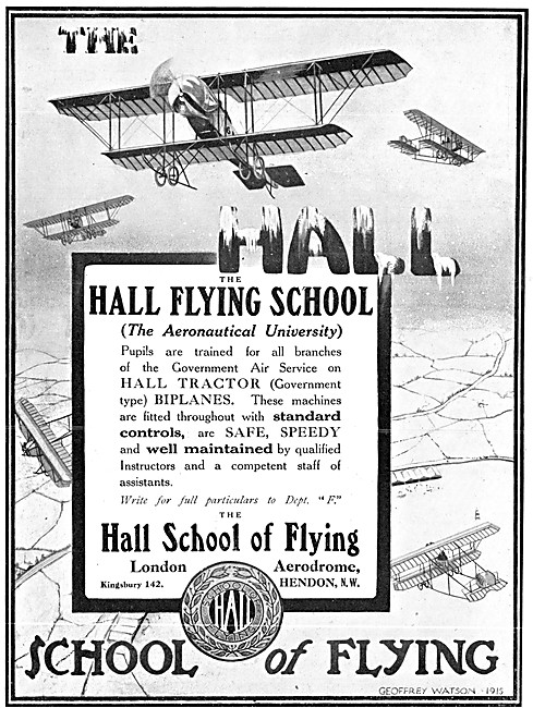 The Hall School Of Flying - Hall Flying School Hendon            