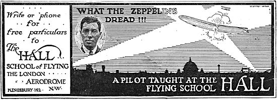 Zeppelins Dread Pilots Trained  At The Hall School Of Flying     