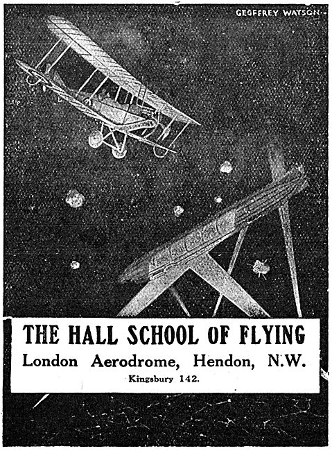 Hall School Of Flying In WW1                                     
