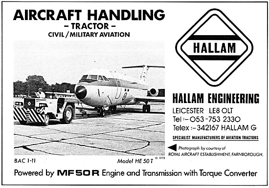 Hallam Engineering Aircraft Tugs & Tractors                      