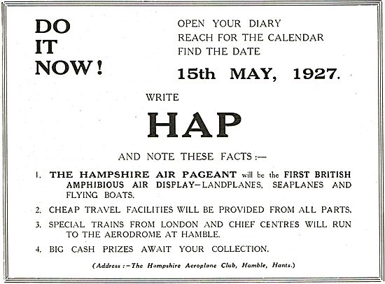 Hampshire Air Pageant - The First British Amphibious Air Display 