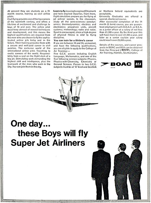 CAT Hamble: One Day These Boys Will Fly Super Jet Airliners.     
