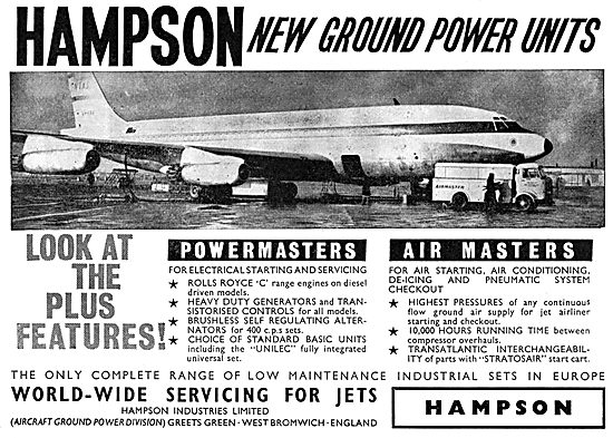 Hampson Powermaster Aircraft Ground Power Units & Air Starters   