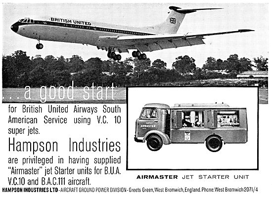 Hampson Aircraft Ground Power Units & Air Starters 1965          