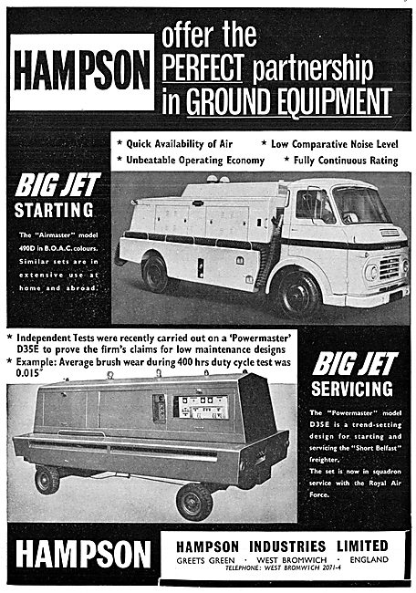 Hampson Aircraft Ground Power Units & Air Starters               