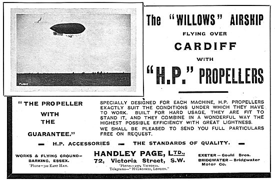 Handley Page Propellers - Willows Airship                        
