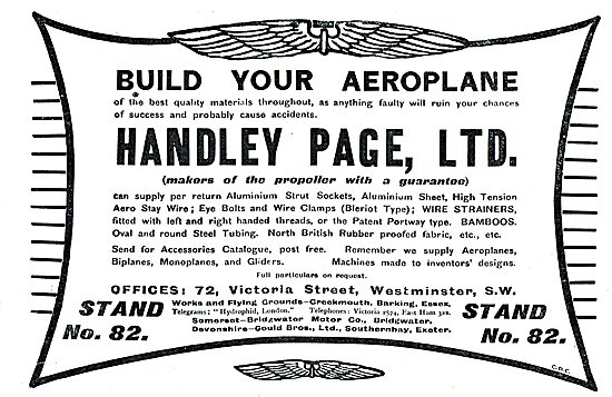 Let Handley Page Build Your Aeroplane & Propeller                