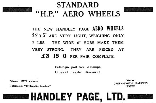 Handley Page H.P.Aero Wheels                                     