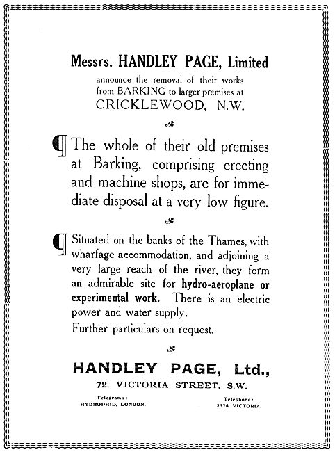 Handley Page Aircraft, Flying School & Accessories               