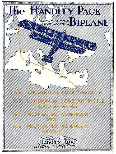 The Handley Page Long Distance Weight Carrying Biplane           