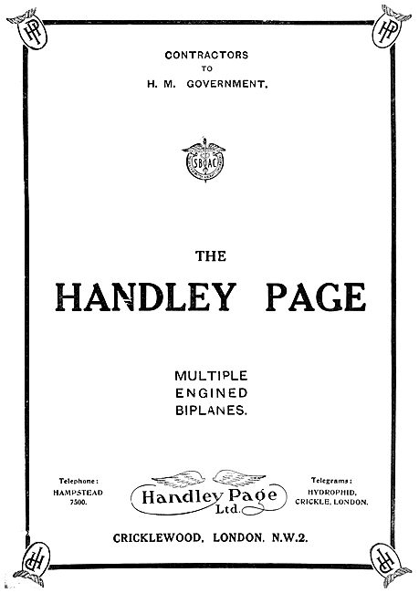 Handley Page Multiple Engined Biplanes                           