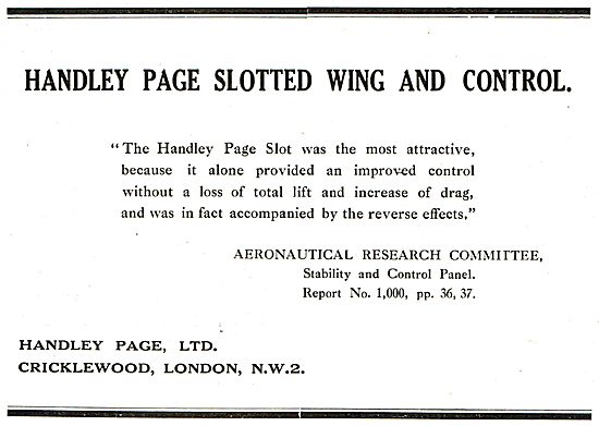 The Handley Page Slot                                            