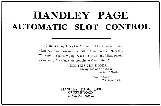 Handley Page Slots                                               