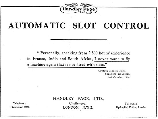 Handley Page Automatic Slot Control Testimonial - Hedley Ford    