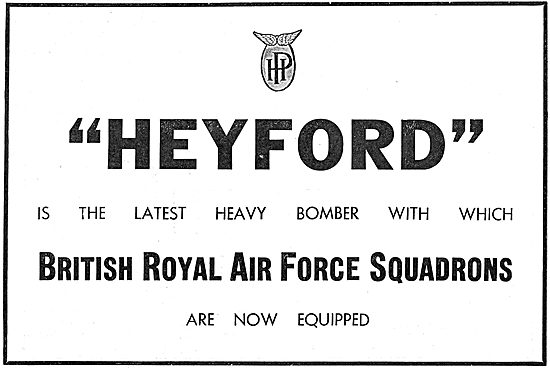 Handley Page Heyford Heavy Bomber                                