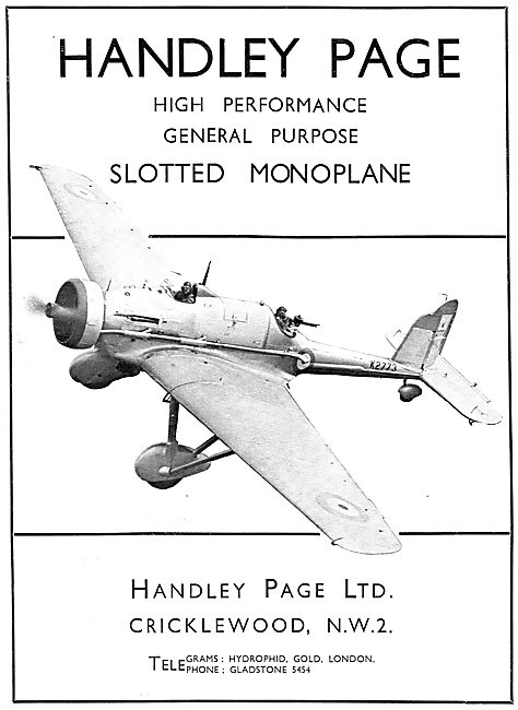 Handley Page General Purpose Slotted Monoplane                   
