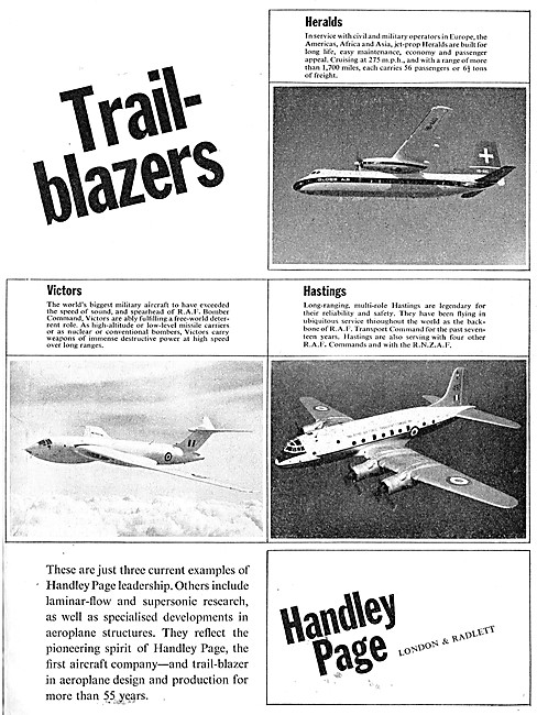 Handley Page Aircraft 1964                                       