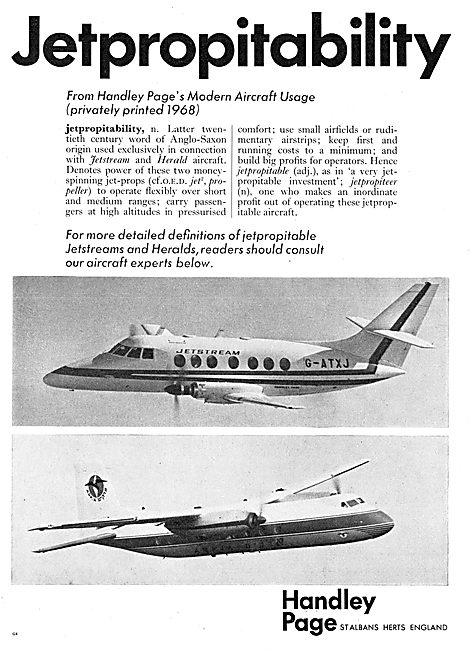 Handley Page Jetstream - Handley Page Herald                     