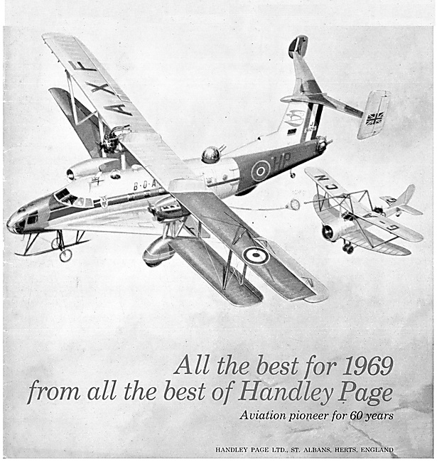 Handley Page Christmas Greetings 1968                            