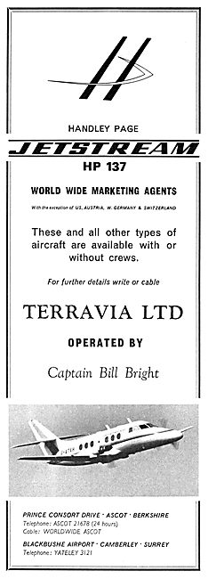 Terravia Ltd Marketing Agents - Handley Page HP137 Jetstream     