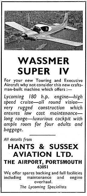 Hants & Sussex Aviation, Portsmouth - Aircraft Sales & Servicing 