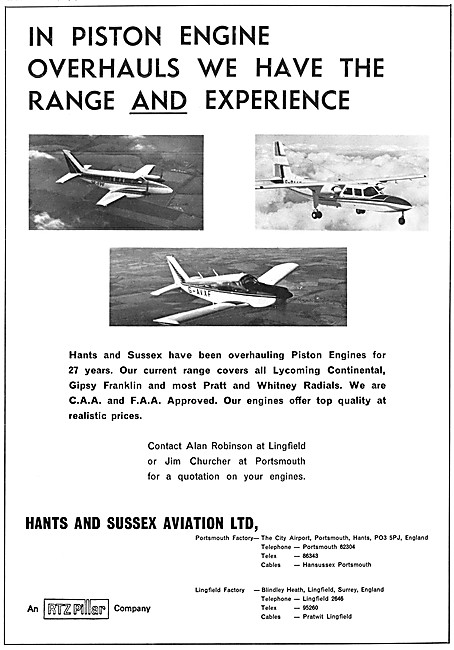 Hants & Sussex Aviation - Aircraft Maintenance                   