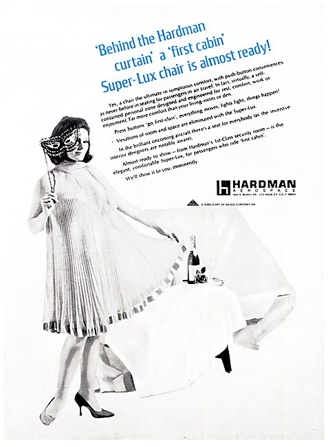 Hardman Aerospace  Aircraft Seating 1968                         