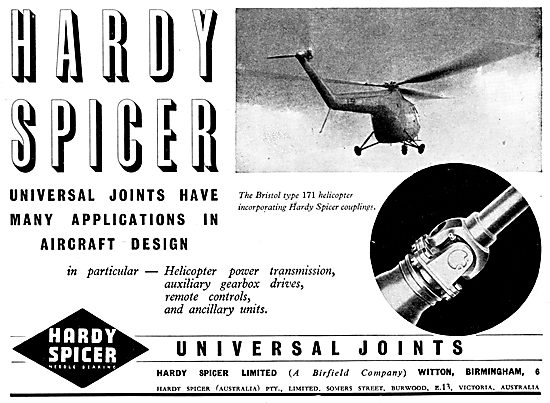 Hardy Spicer Universal Joints                                    