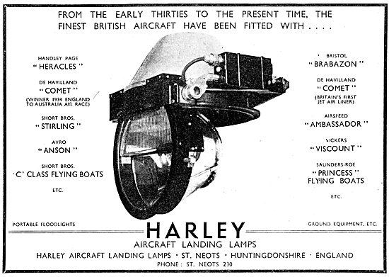 Harley Aircraft Landing Lamps & Aircraft Lighting                